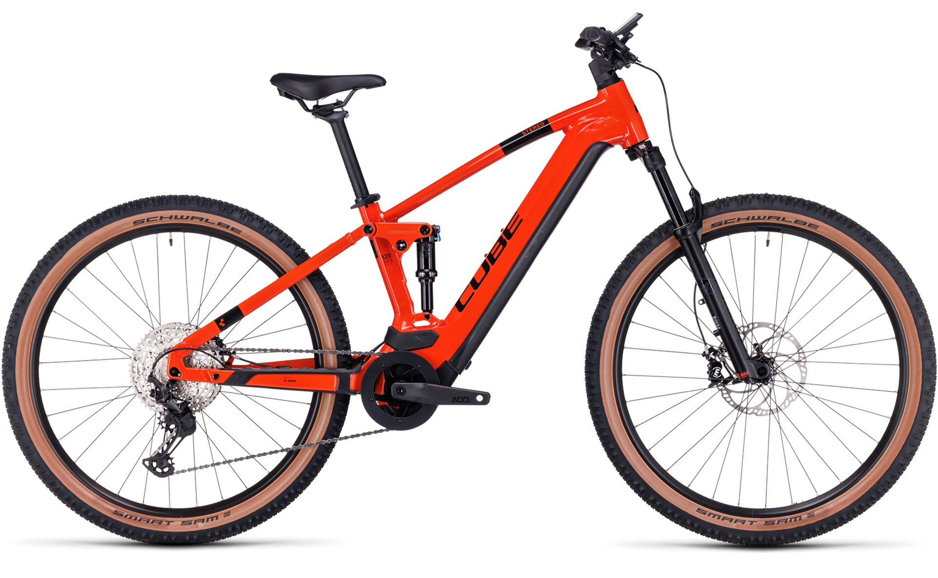 Produktbild Cube Stereo Hybrid 120 Race 750 2023 sparkorange´n´black